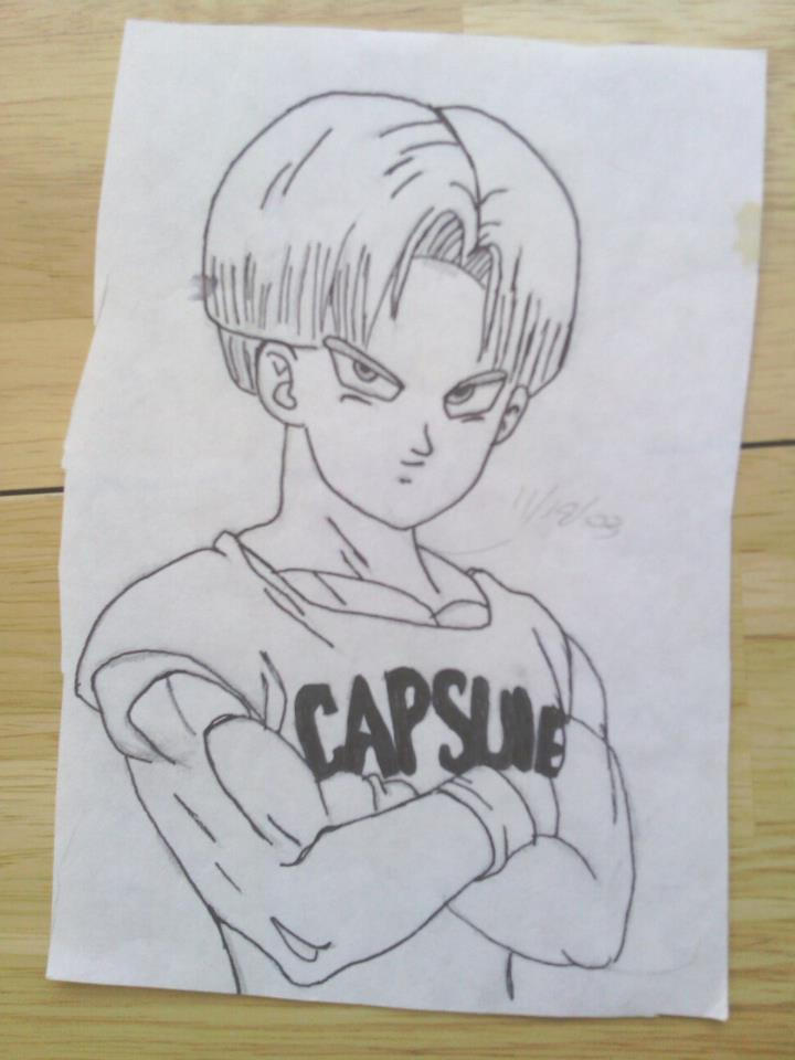 Trunks Drawing 2 by beetlejuice6 on DeviantArt