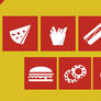 Modern Fast Food PSD Icons Free Download