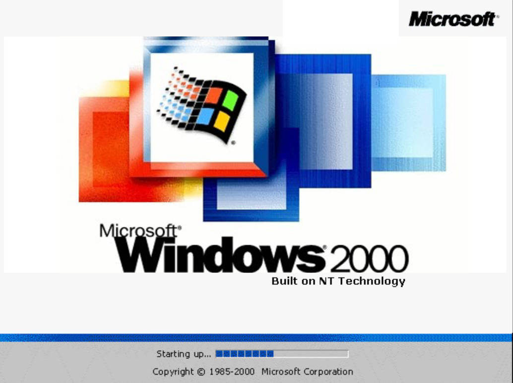 Windows 2000 Bootscreen (2000) by WillowandSpiderpet40 on DeviantArt