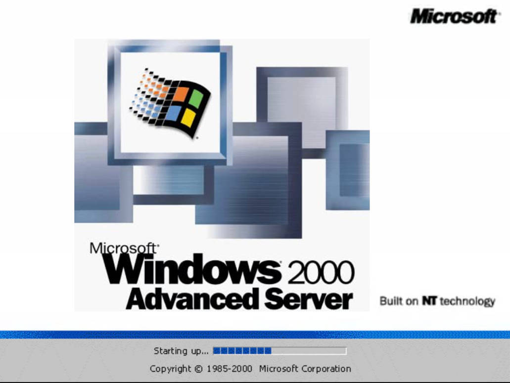 Windows 2000 Advanced Server Bootscreen (2000) by WillowandSpiderpet40 ...