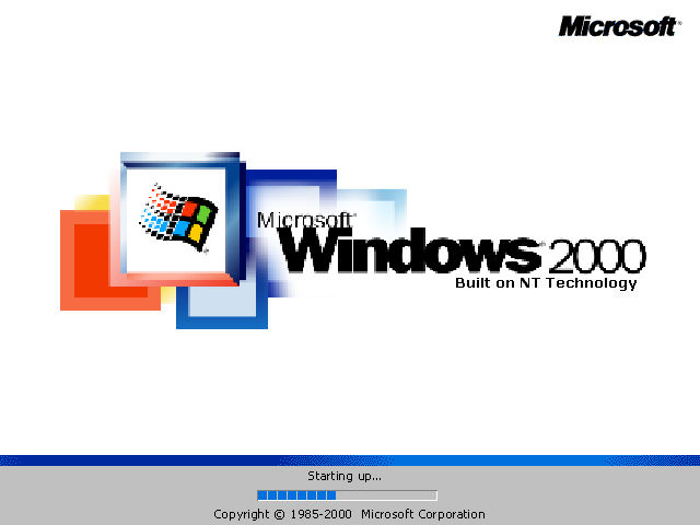 Windows 2000 Build 2197 Bootscreen (2000) by WillowandSpiderpet40 on ...