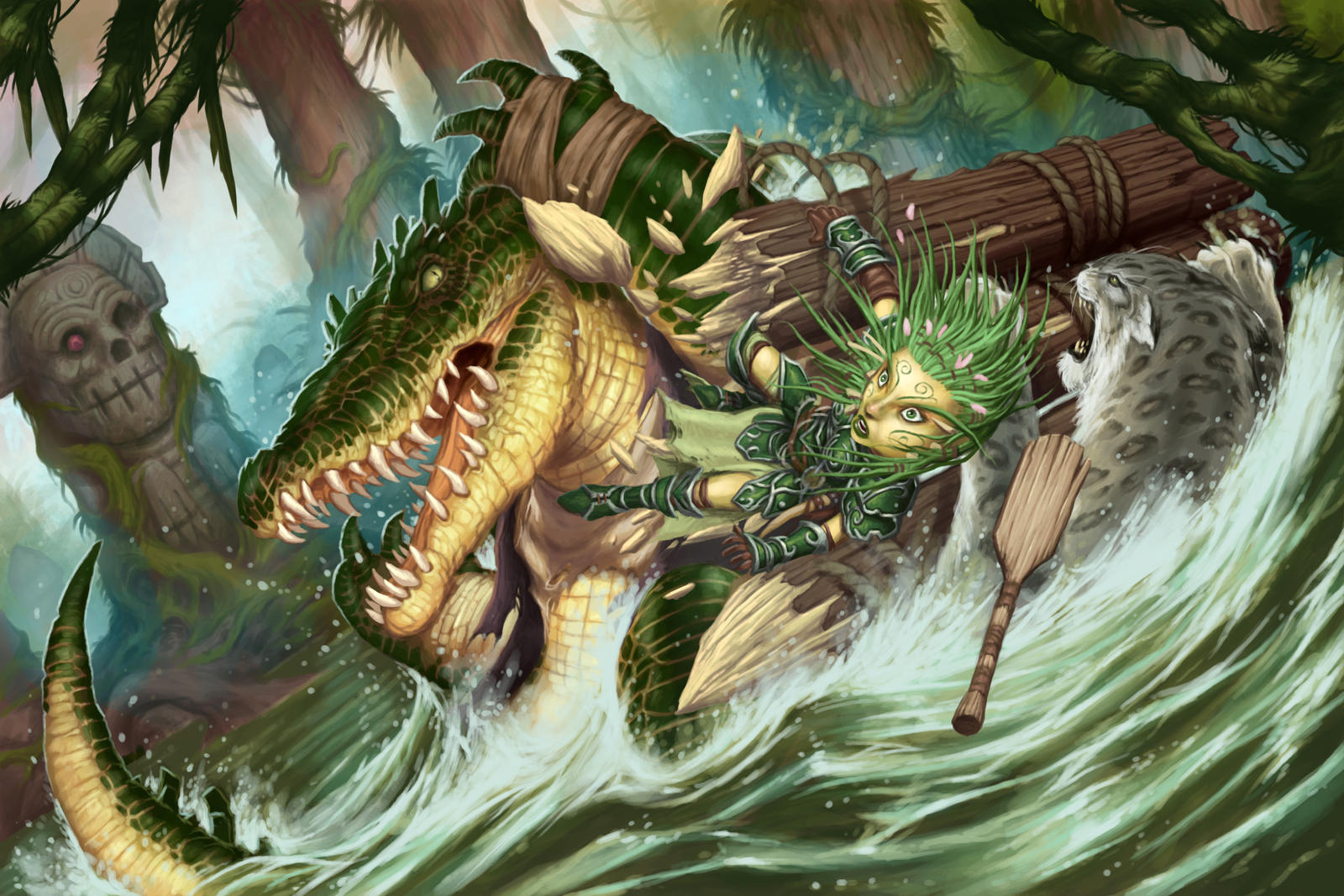 WereCroc Attack by DaveAllsop