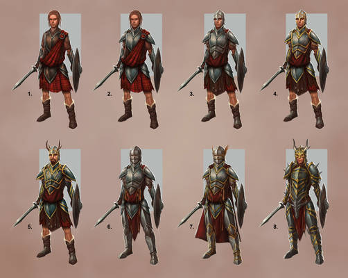 Celtic Warrior Concept Variants - Celtic Heroes