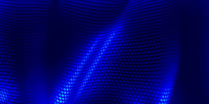 Blue Abstract Fabric Mesh Pattern