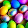 Colorful Easter Eggs Background