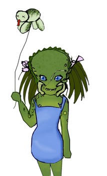 request for seriiko :yautja chibi-finished