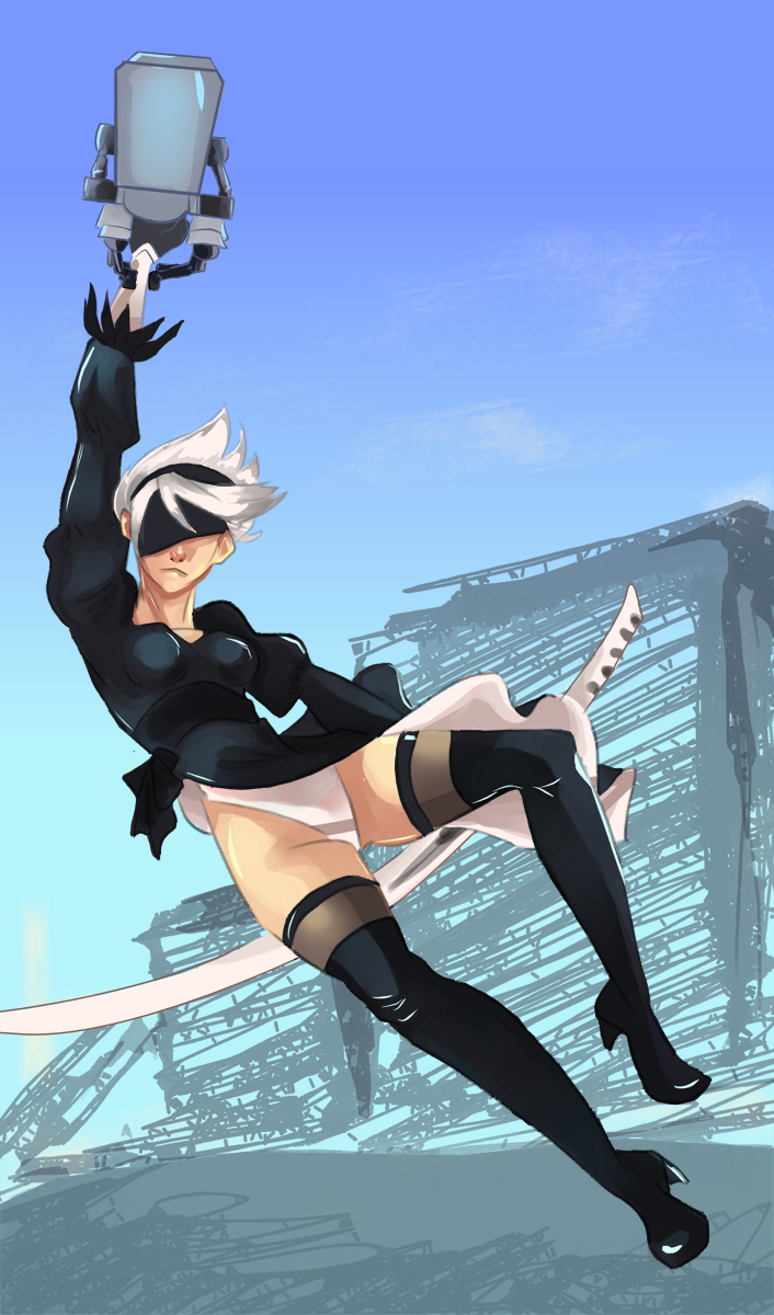 NieR: Automata 2B sketch