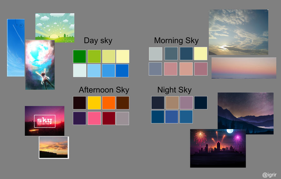 Sky Color Scheme by oberon4mine on DeviantArt