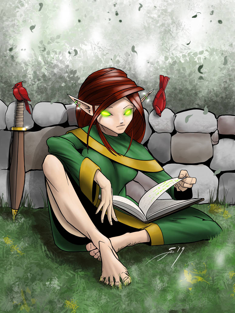 Elf Learning Numbers Deviantart Elf studying by DavidSutherland on DeviantArt