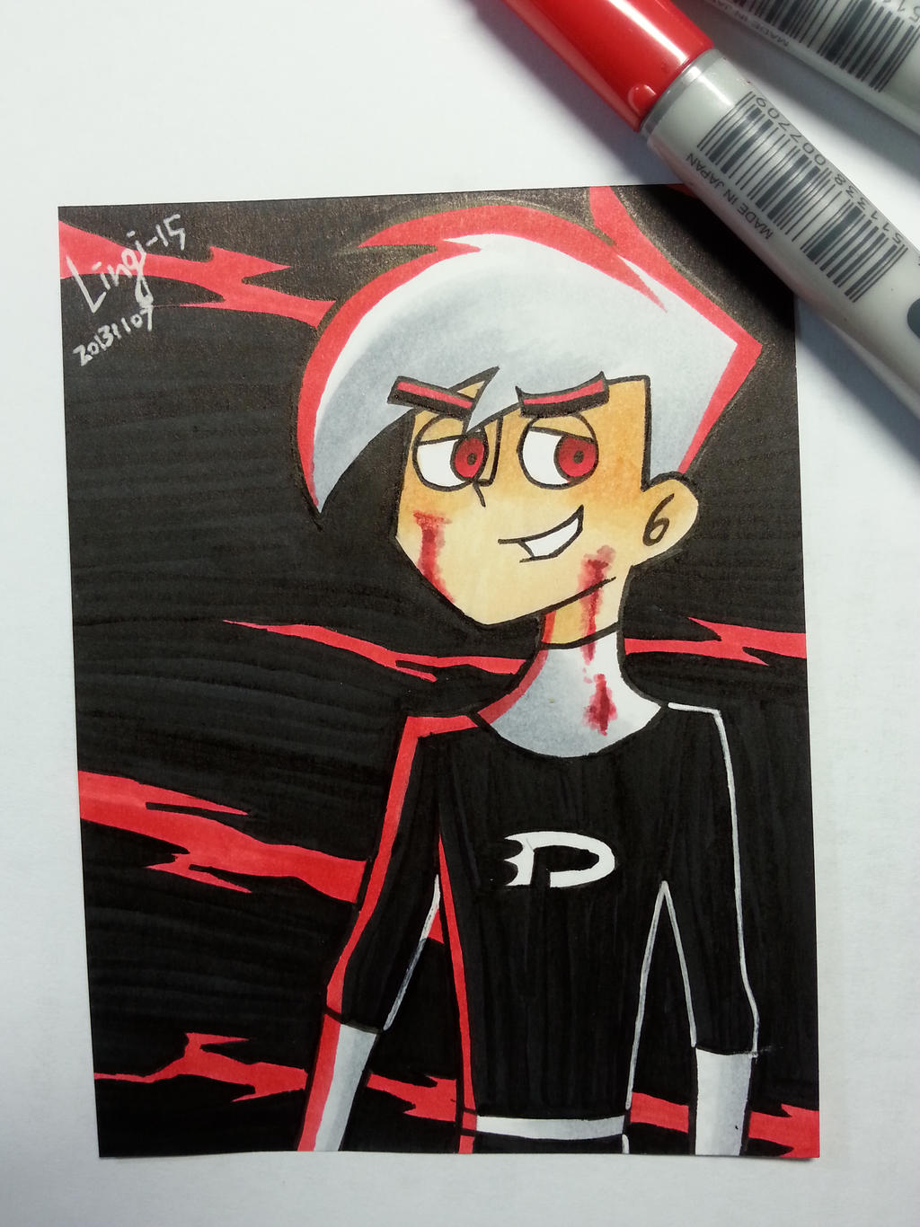 Red eyes Danny by Lingi-15 on DeviantArt