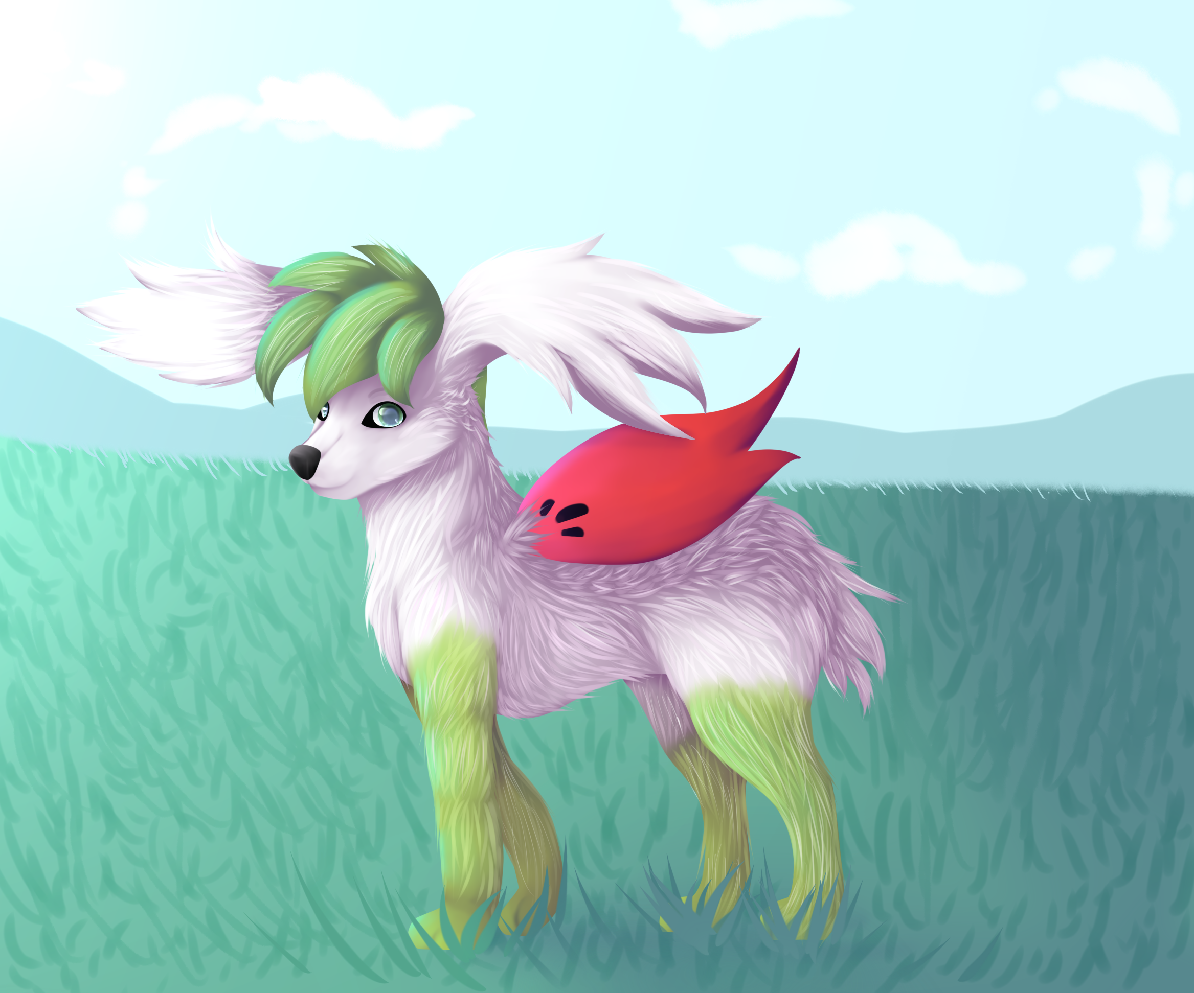 Shiny Shaymin Sky by iLikki on DeviantArt