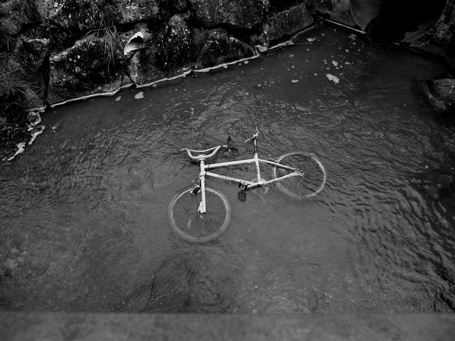 Bicycle Ride Sinking Adventure drowned bicycle by dykumaa on DeviantArt