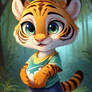 Baby Tiger ai art 