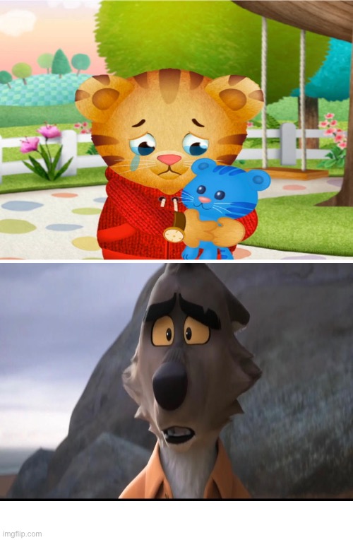Mrwolf feel sad for Daniel tiger :( by Moonlight123tiger9 on DeviantArt
