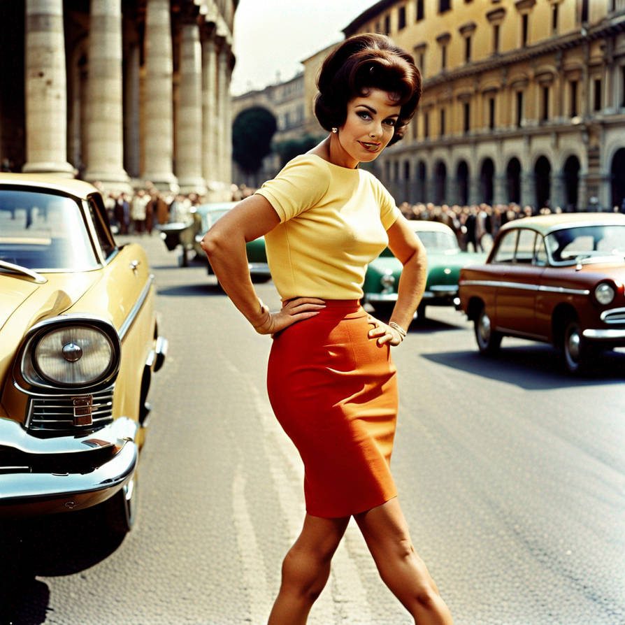 Connie Rome Connie Francis stopping traffic in Rome in 1963 by federal1238 on ...