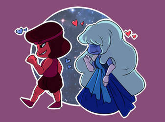 Steven Universe- Sapphire and Ruby