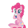 Pinkie and the cupcake