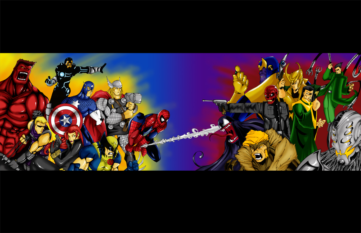 Avengers vs Masters of Evil by Darquejedi on DeviantArt