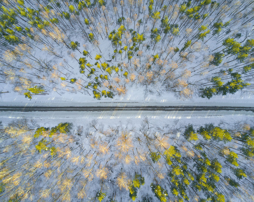 Sunset from above