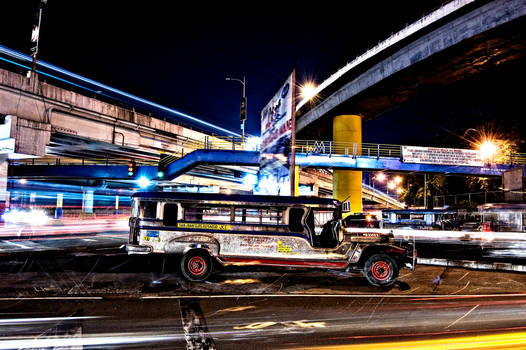 Jeepney at Night