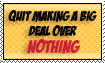 Stamp: Quit Making A Big Deal