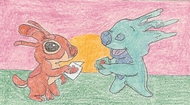Splodyhead Drawing Slushy n Splodyhead by Fishlover on DeviantArt