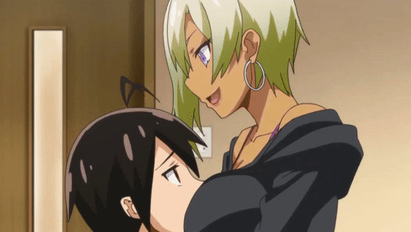 Face in the boobs | Sexy anime boobs gif by PurpleEyee on DeviantArt