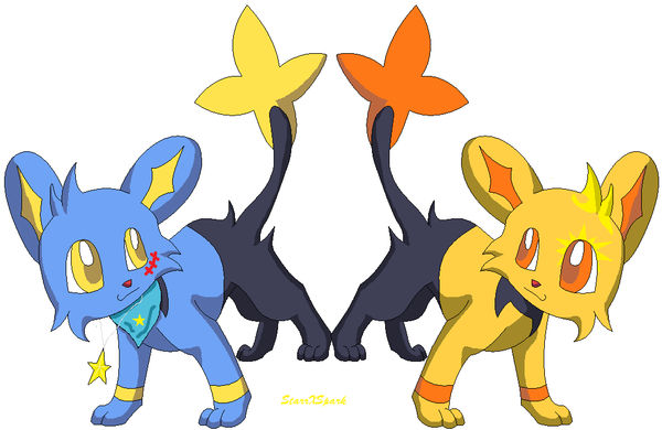 starr and spark as shinx