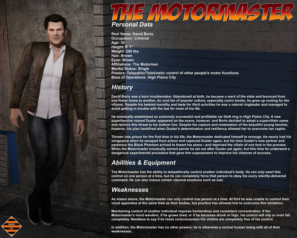 The Motormaster - Character Profile by Dangerguy01 on DeviantArt