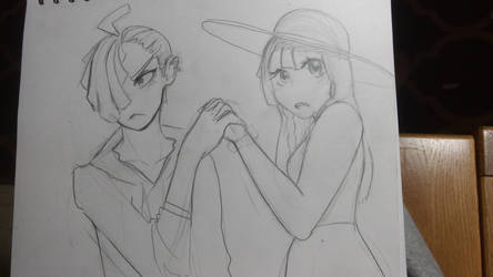 lillie and gladion sketch