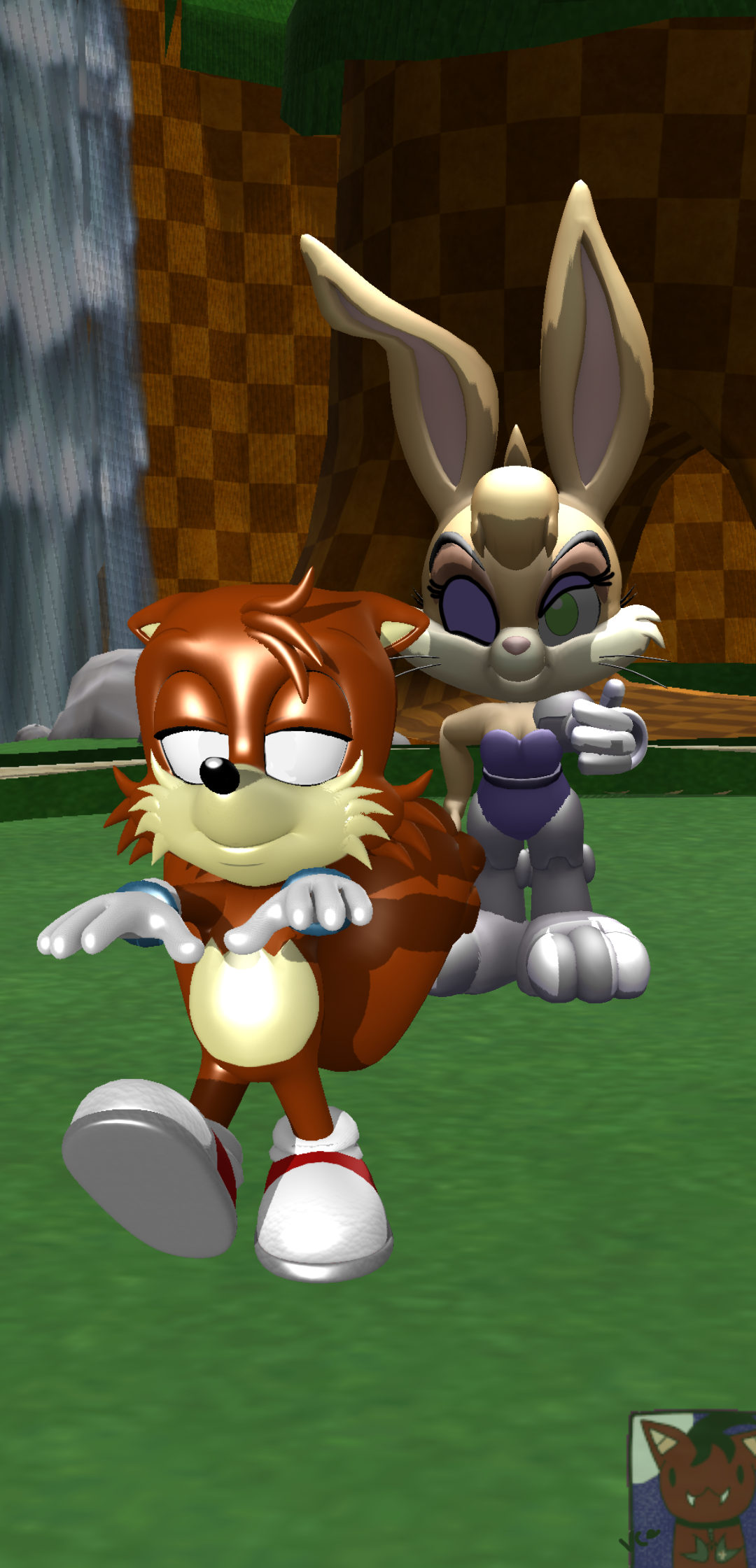 Cassius Rabbot Bunnie Rabbot's time with Tails by Drspiral on DeviantArt