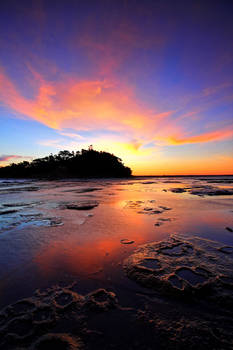 Sunset Behind Plantation Point