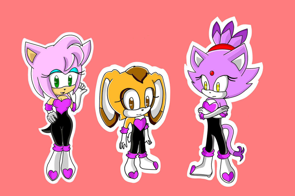 Deviantart Rouge Cream Amy , Cream , Blaze in rouge clothes by HuatayFoxy on DeviantArt