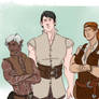 Fenris, Aveline, and Carver