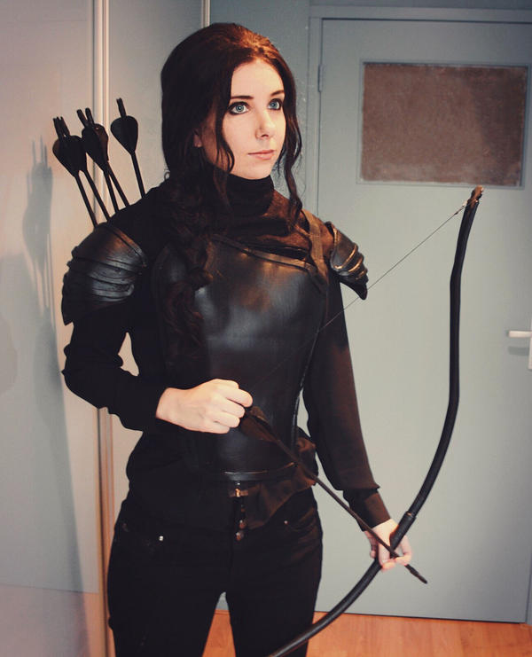 Katniss Everdeen cosplay (Mockingjay outfit) by cosplaycara on DeviantArt