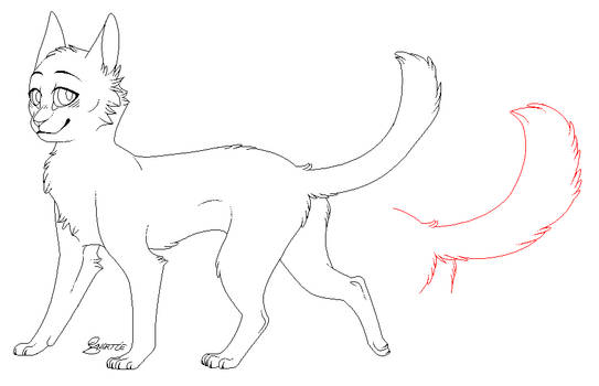 Cat .Lineart.