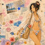 Breezy Beach Diary Collage