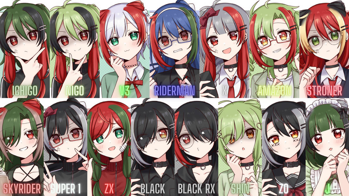 Anime Showa Riders by LupinMK on DeviantArt