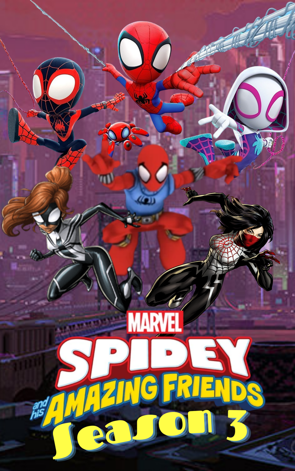 Spidey And His Amazing Friends - Marvel Poster (Spider-Man) (Size