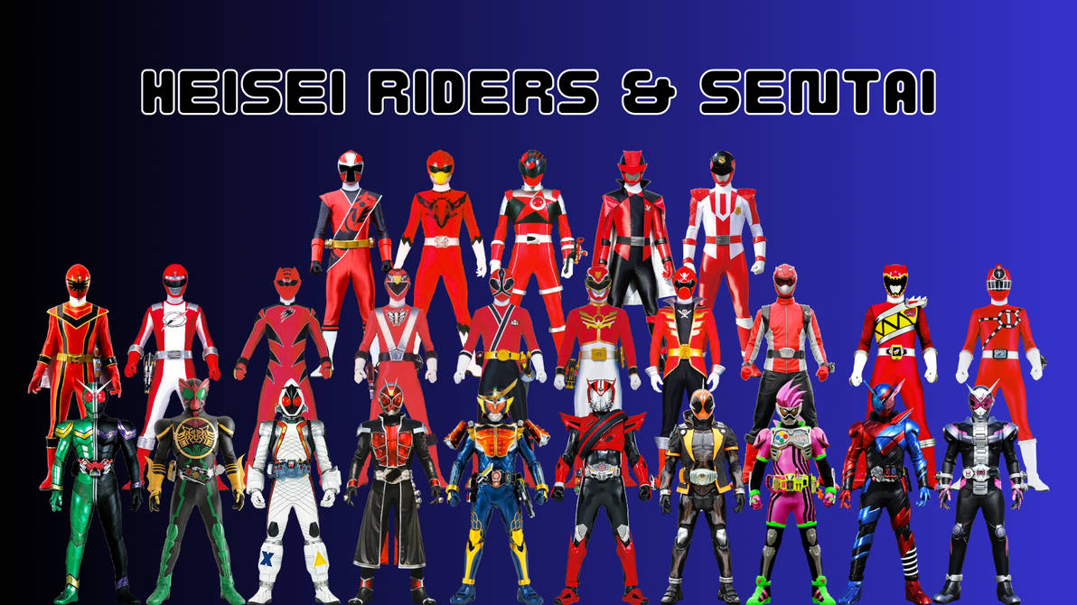 Heisei Riders and Sentai (2) by LupinMK on DeviantArt