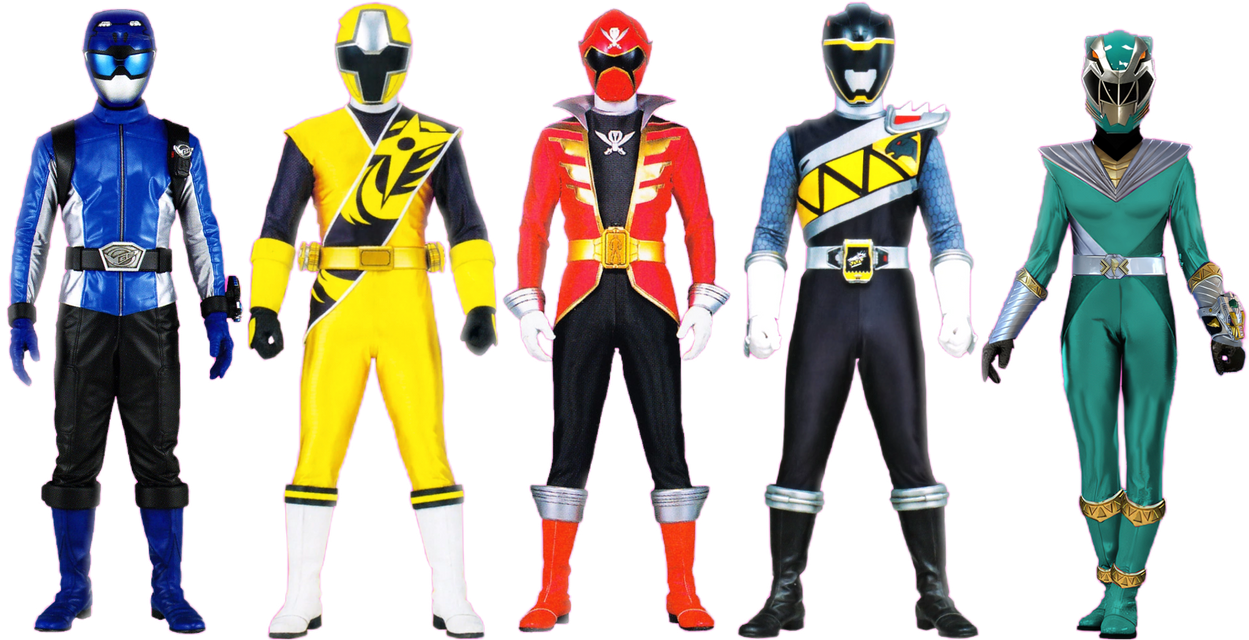 Retro Rangers (Render) by LupinMK on DeviantArt