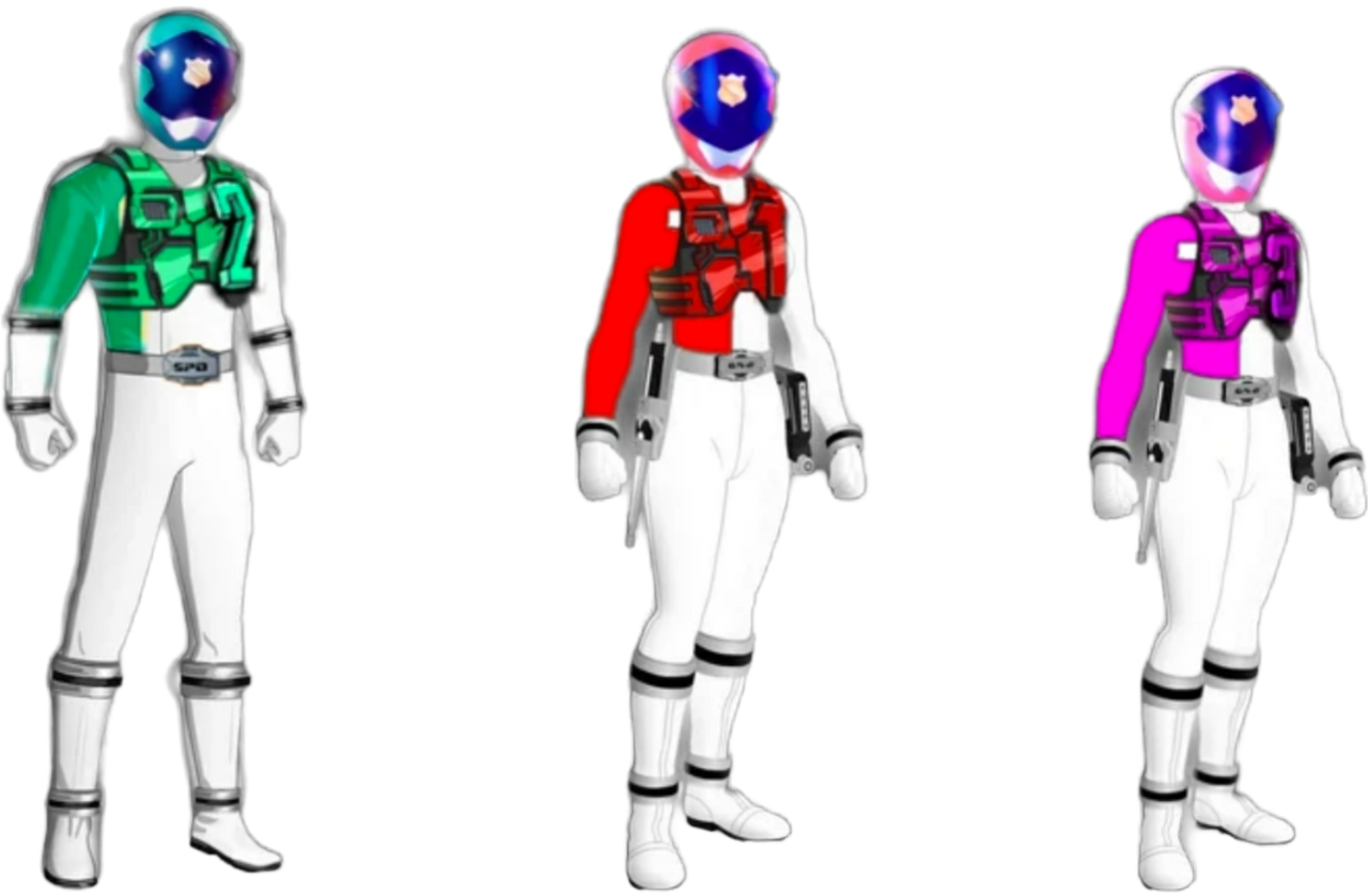 S.P.A. Alpha Rangers (Render) by LupinMK on DeviantArt