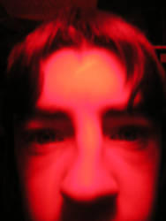Me in red light