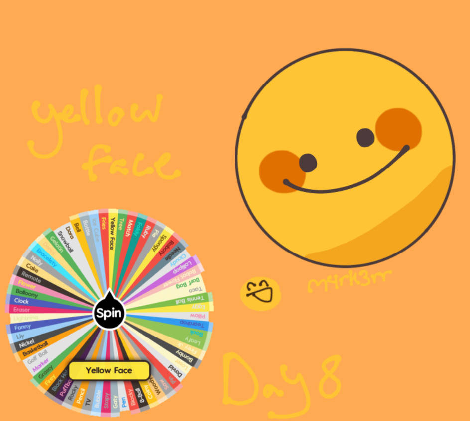 Bfb wheel ! Day 8: Yellow Face !! by M4rK3rr on DeviantArt
