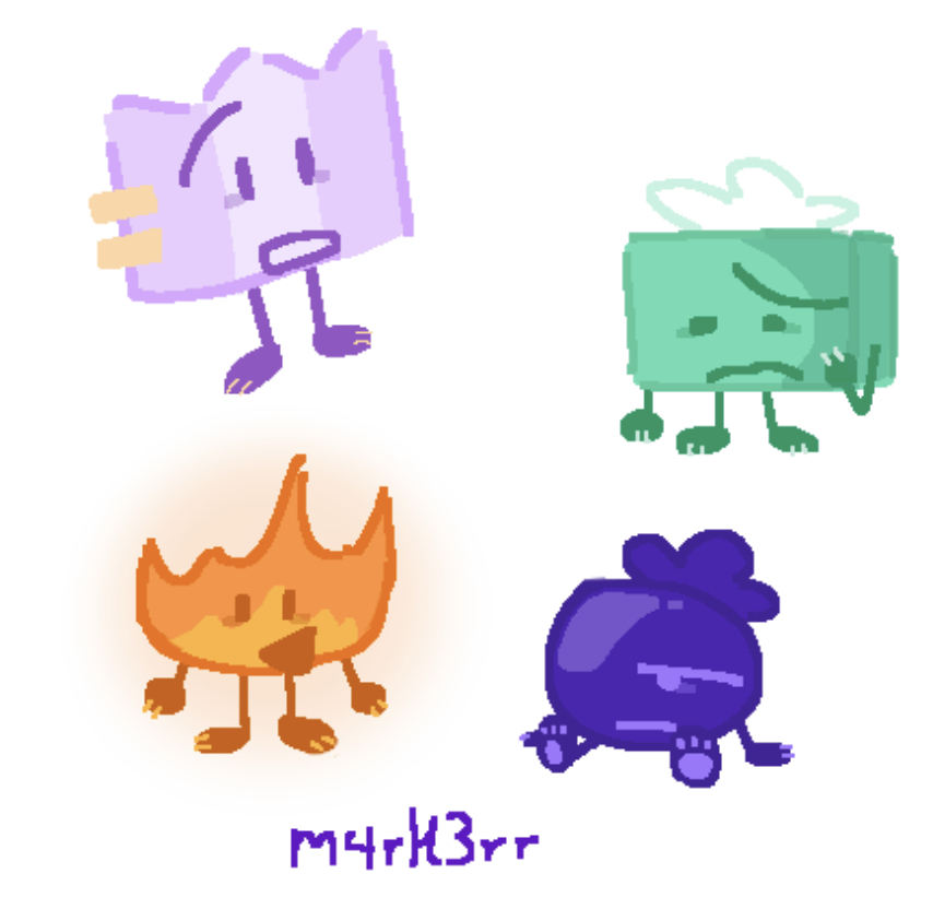 Two Design Bfdi Some bfdi/ii doodles by M4rK3rr on DeviantArt