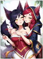 Ahri and Xayah love secret 3