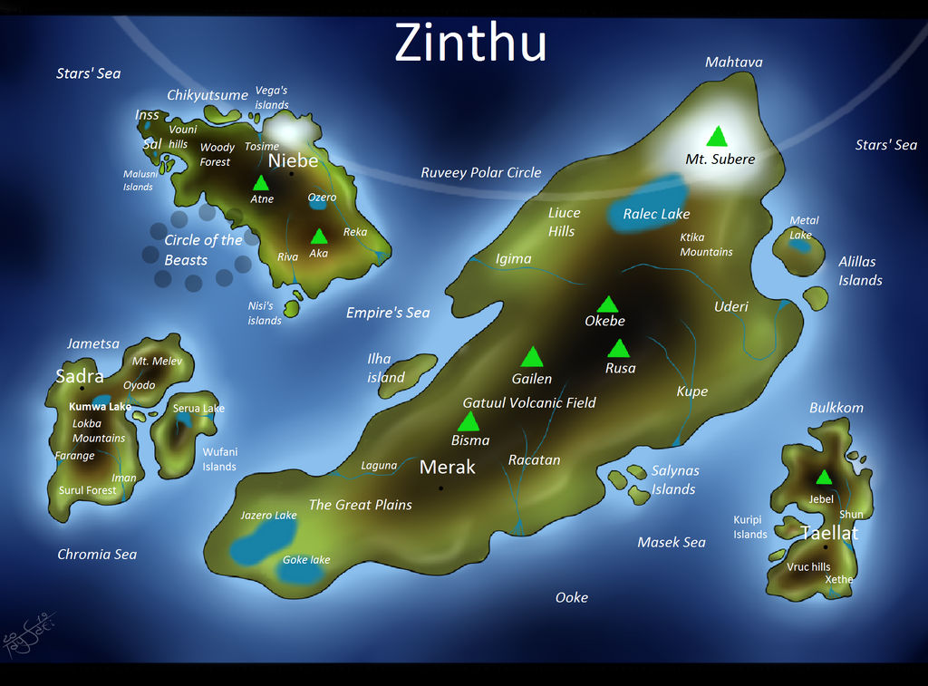 Zhite Map Zinthu world map + Locations by TaySafi on DeviantArt