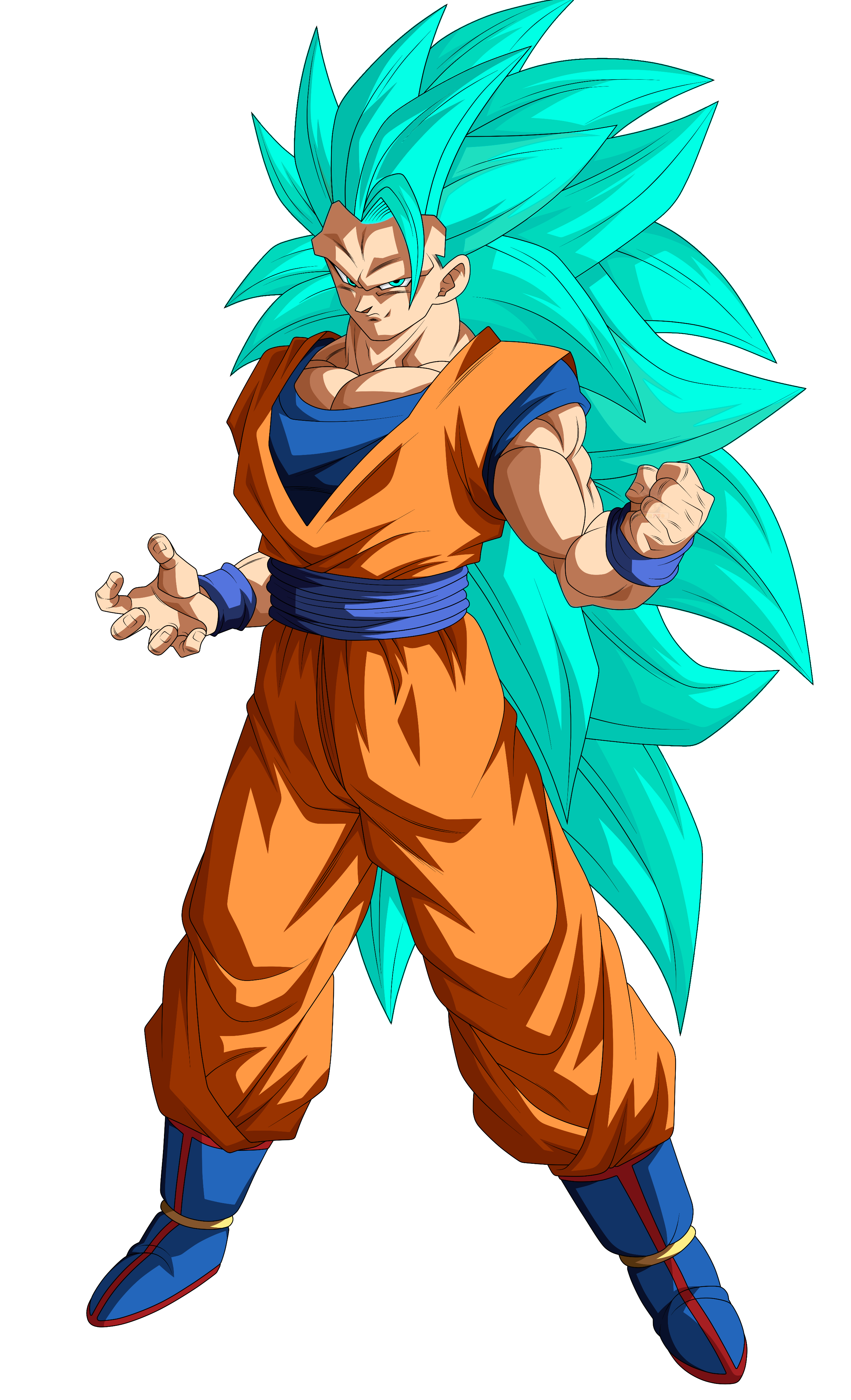 Goku Ssj Blue 3 by Flowerkelly on DeviantArt