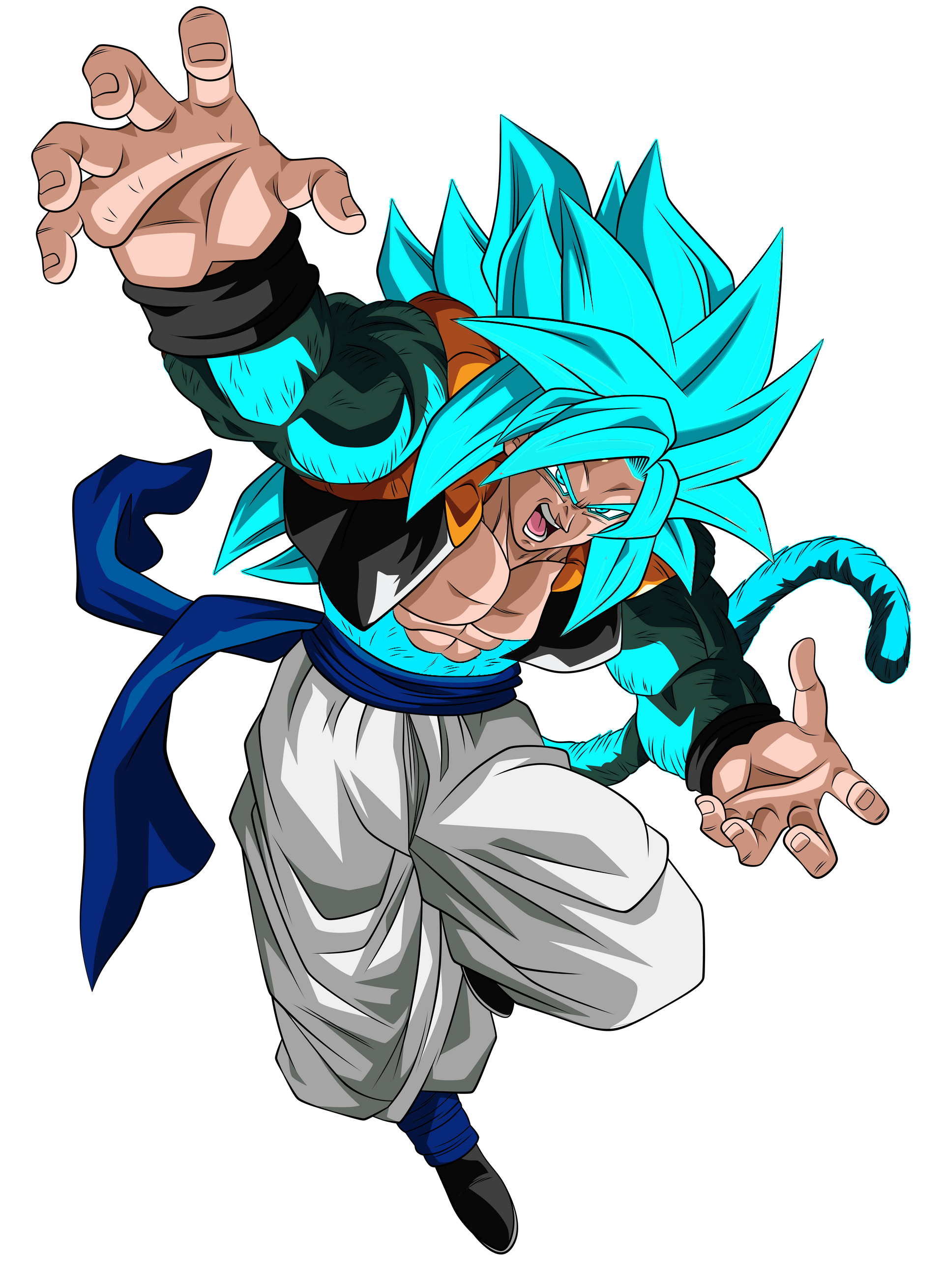 goku ssj blue 4 universal by xchs on DeviantArt