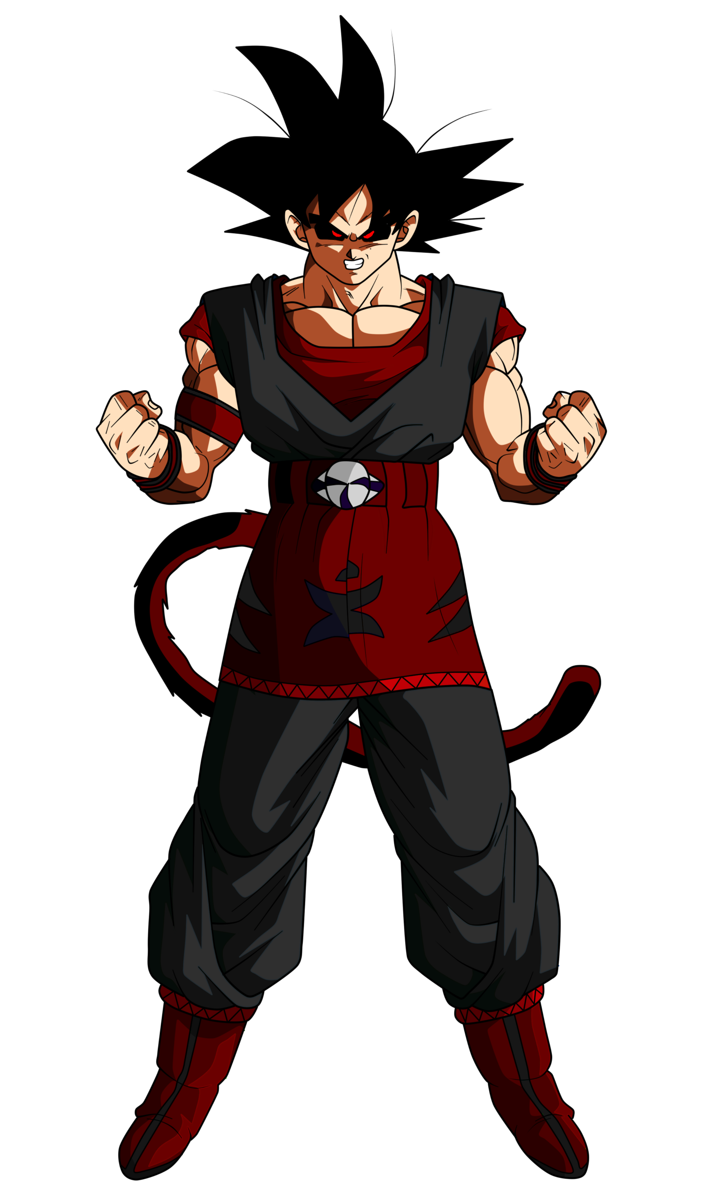 Evil goku ssj2 by elmiiimo on DeviantArt